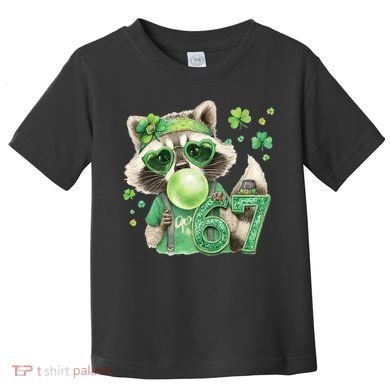 St Patrick’s Day 67 Raccoon Viral Meme Toddler T-Shirt