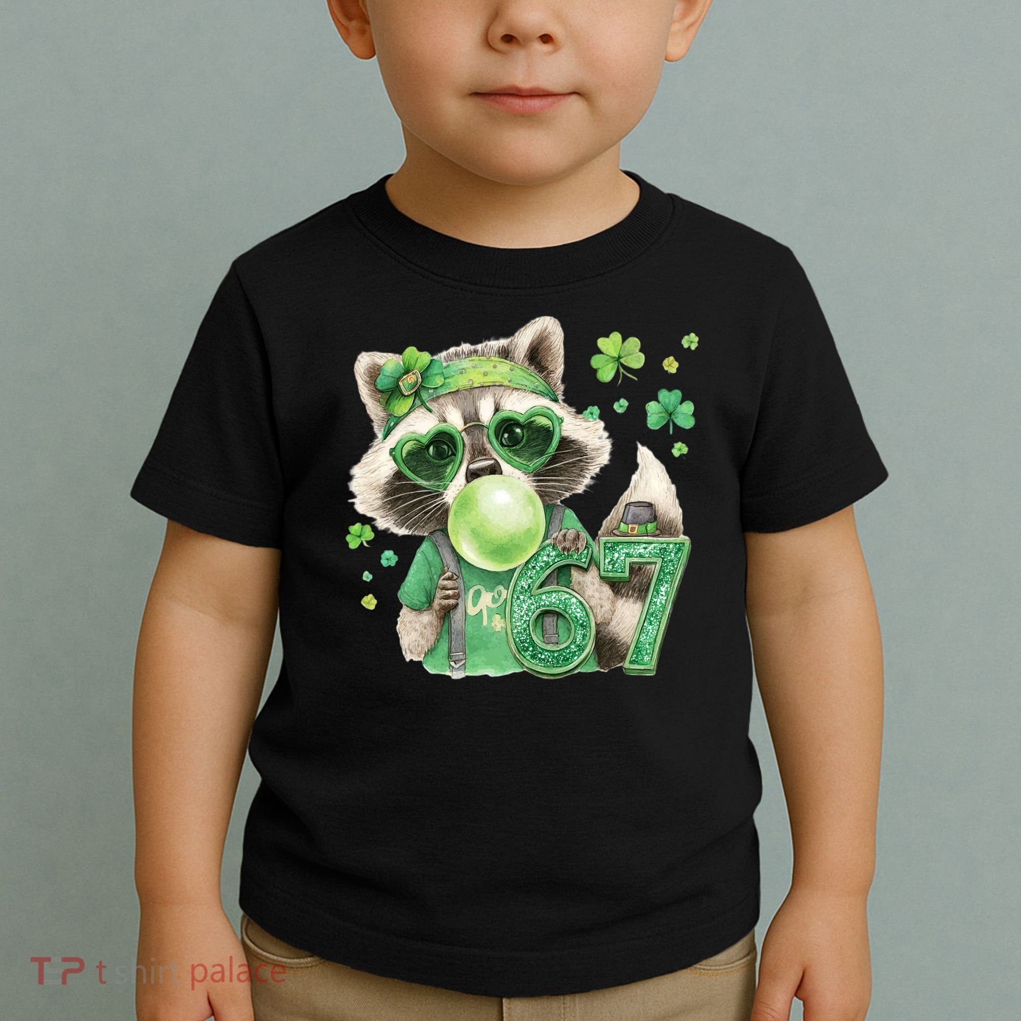 St Patrick’s Day 67 Raccoon Viral Meme Toddler T-Shirt