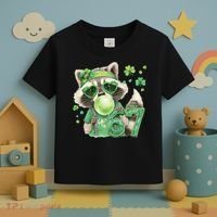 St Patrick’s Day 67 Raccoon Viral Meme Toddler T-Shirt thumb 3