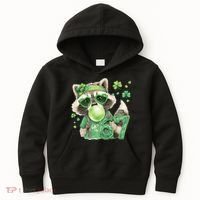 St Patrick’s Day 67 Raccoon Viral Meme Kids Hoodie thumb 0