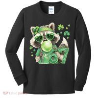 St Patrick’s Day 67 Raccoon Viral Meme Kids Long Sleeve Shirt thumb 0