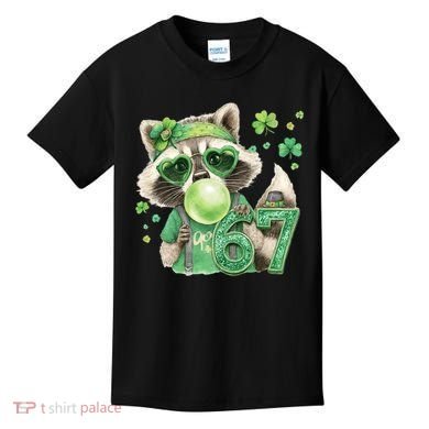 St Patrick’s Day 67 Raccoon Viral Meme Kids T-Shirt