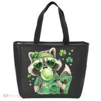 St Patrick’s Day 67 Raccoon Viral Meme Tote Bag thumb 0
