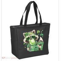 St Patrick’s Day 67 Raccoon Viral Meme Tote Bag thumb 2