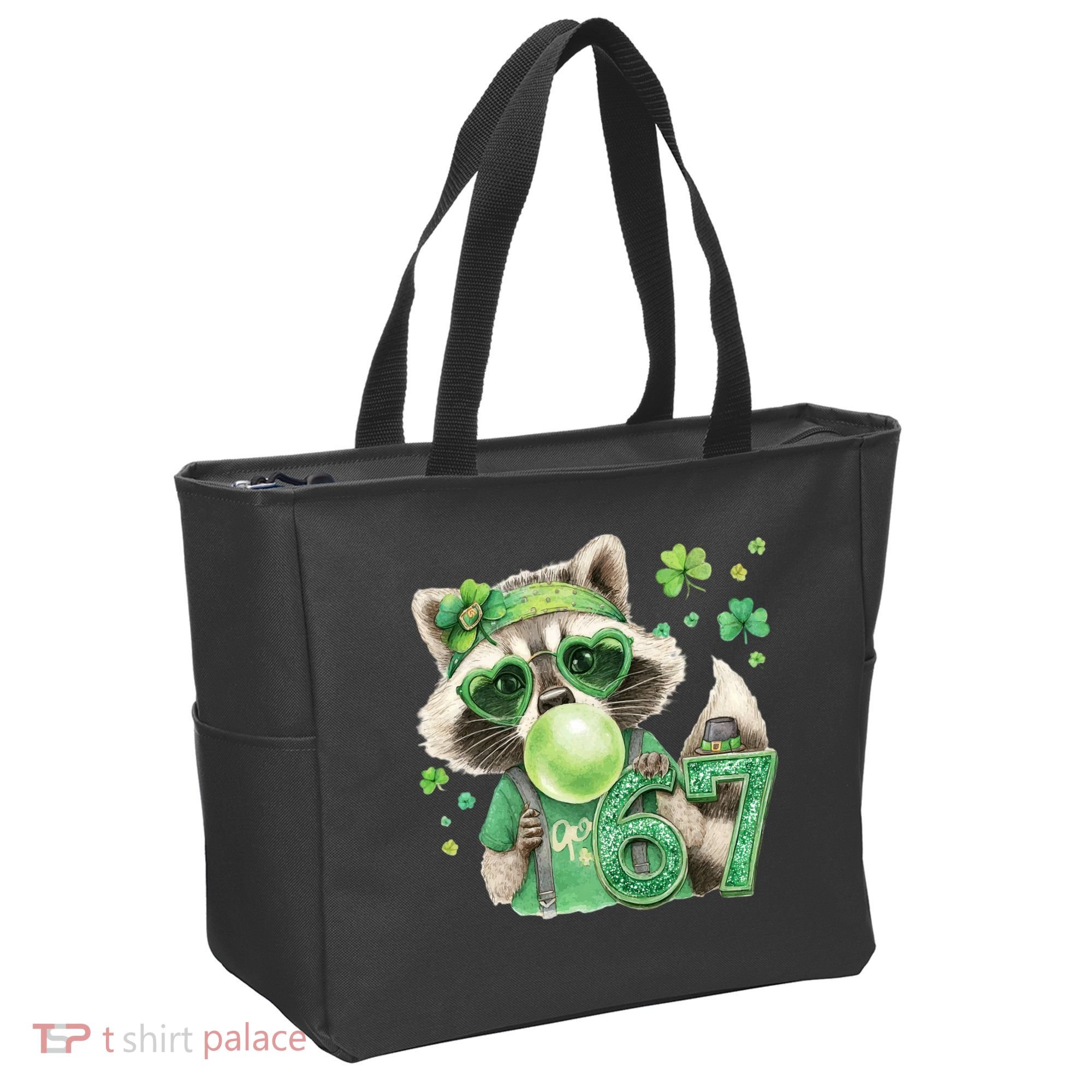 St Patrick’s Day 67 Raccoon Viral Meme Tote Bag