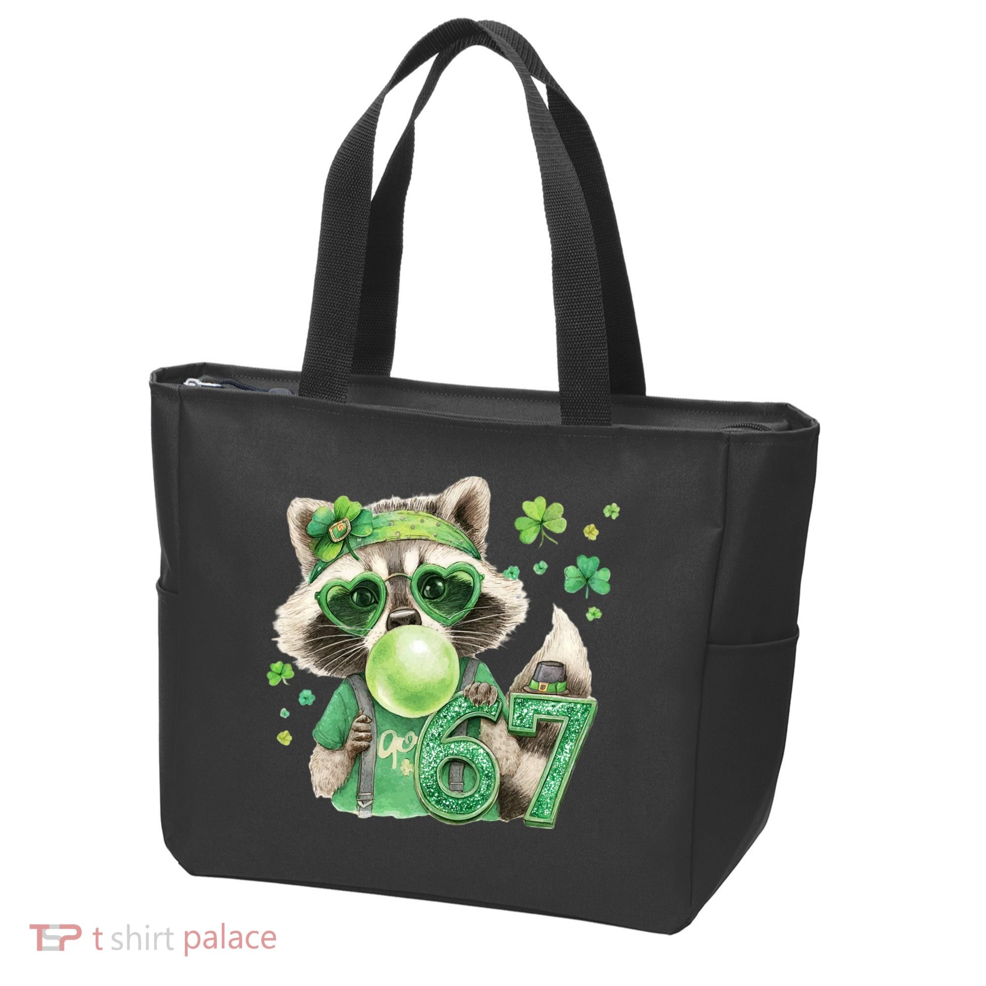 St Patrick’s Day 67 Raccoon Viral Meme Tote Bag