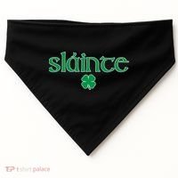 Slainte Patricks Day Shamrock USA-Made Doggie Bandana thumb 0