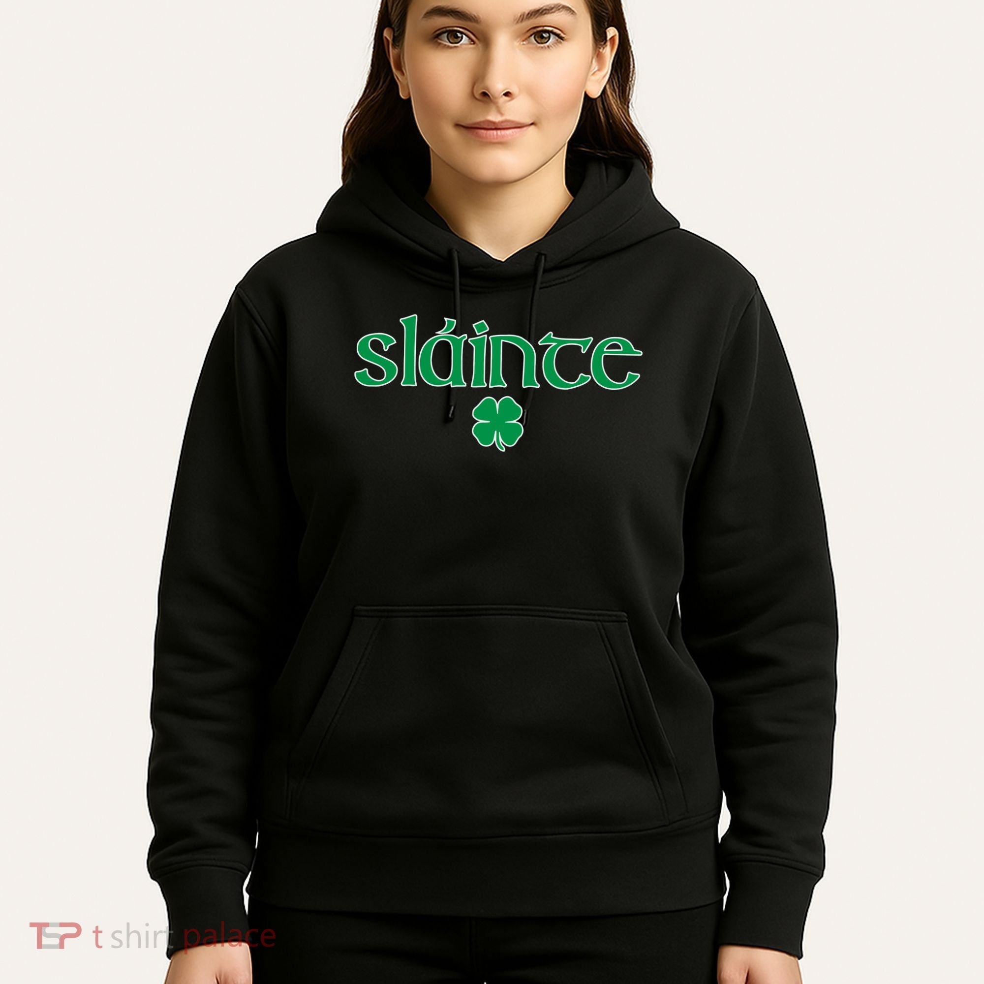 Slainte Patricks Day Shamrock Hoodie