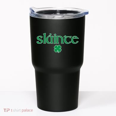 Slainte Patricks Day Shamrock Tumbler