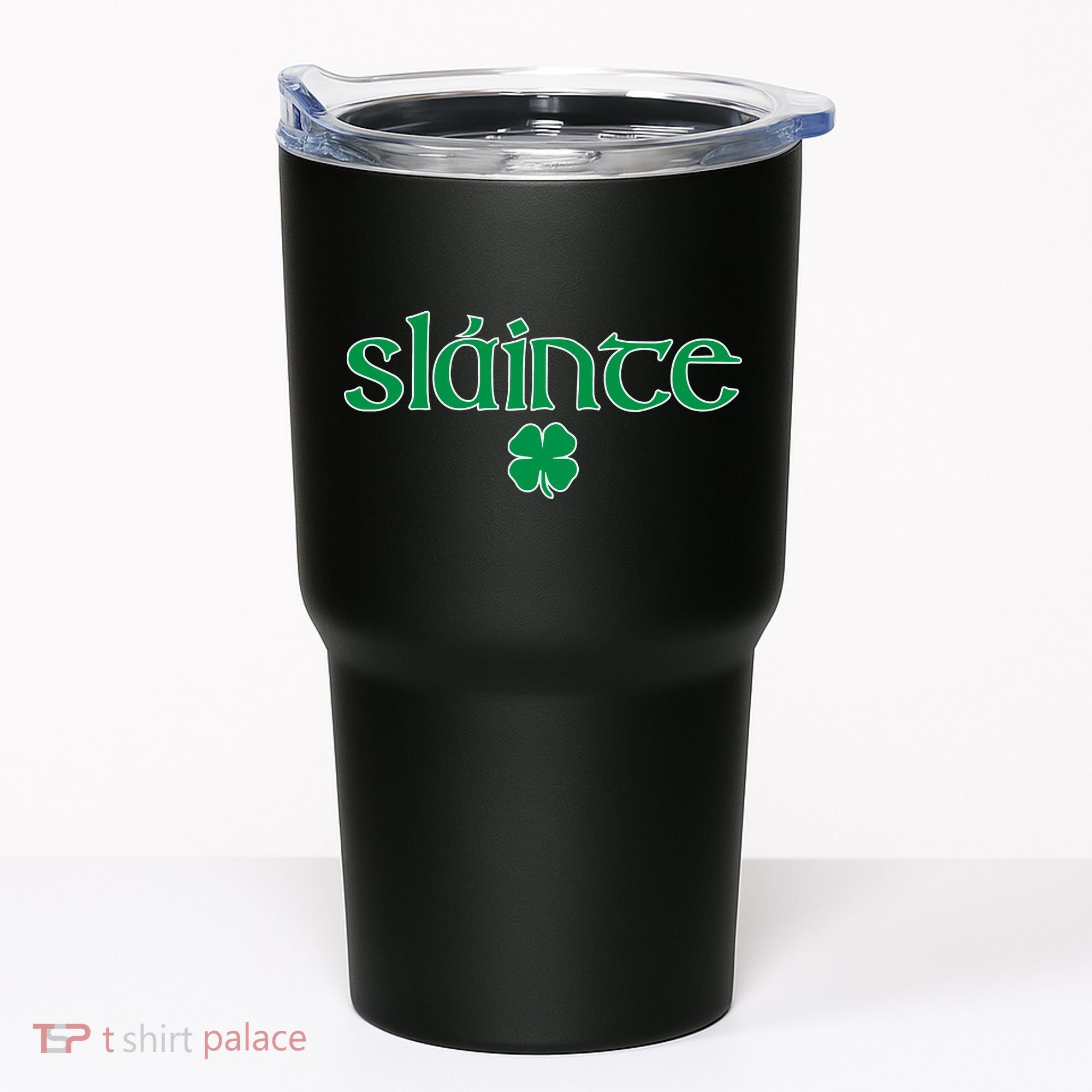 Slainte Patricks Day Shamrock Tumbler