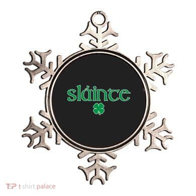 Slainte Patricks Day Shamrock Ornament