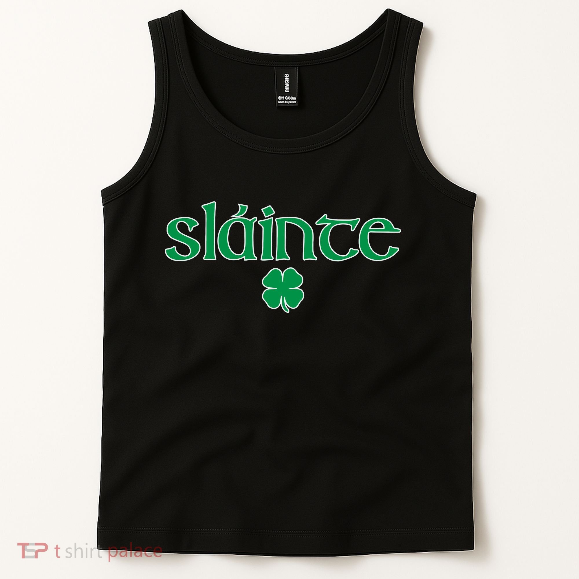Slainte Patricks Day Shamrock Tank Top