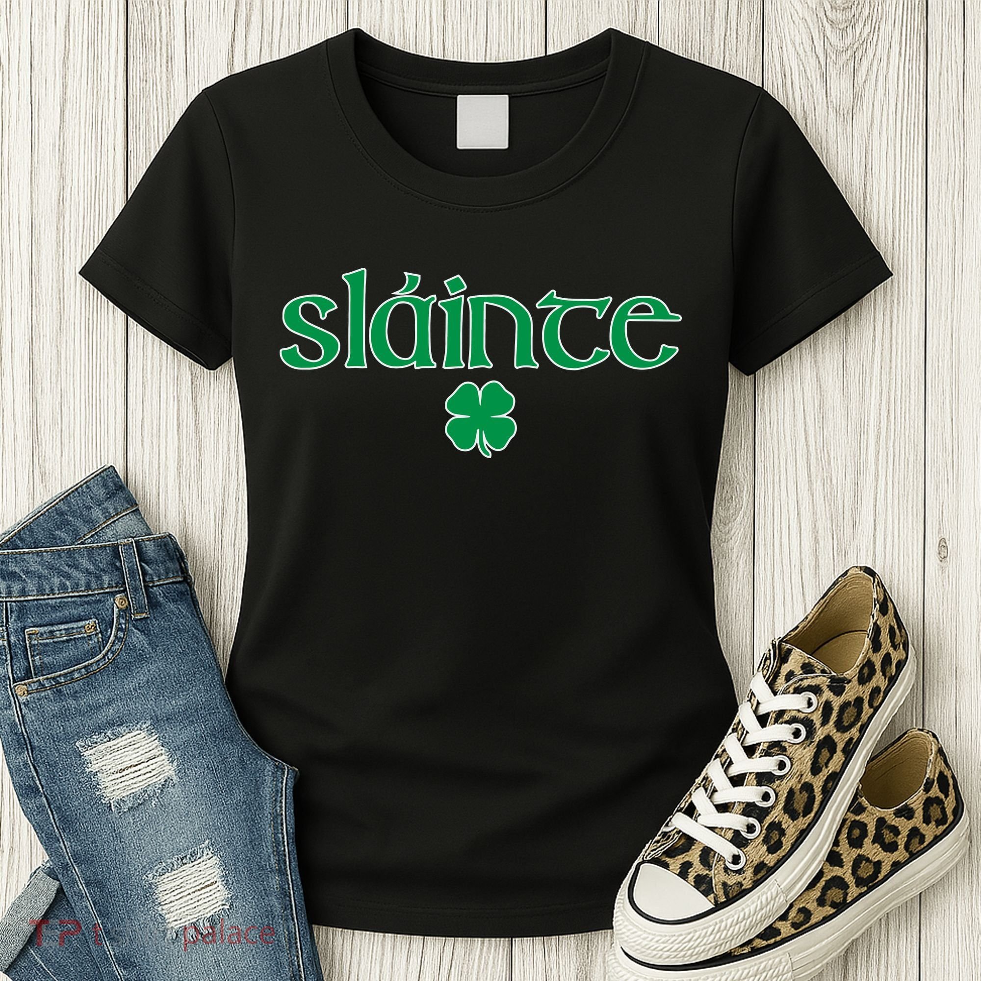 Slainte Patricks Day Shamrock Women's T-Shirt