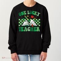St Patricks Day Teacher Shirt One Lucky Teacher Shamrock Women's Sweatshirt thumb 0