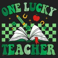 St Patricks Day Teacher Shirt One Lucky Teacher Shamrock Beanie thumb 2