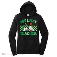 St Patricks Day Teacher Shirt One Lucky Teacher Shamrock Women's Hoodie thumb 0