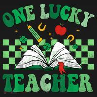 St Patricks Day Teacher Shirt One Lucky Teacher Shamrock Women's Hoodie thumb 2