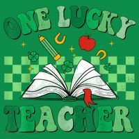 St Patricks Day Teacher Shirt One Lucky Teacher Shamrock T-Shirt thumb 7