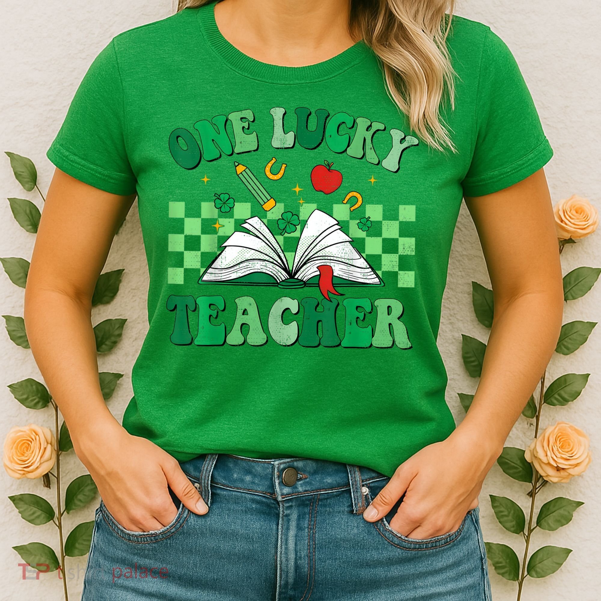 St Patricks Day Teacher Shirt One Lucky Teacher Shamrock Women's T-Shirt