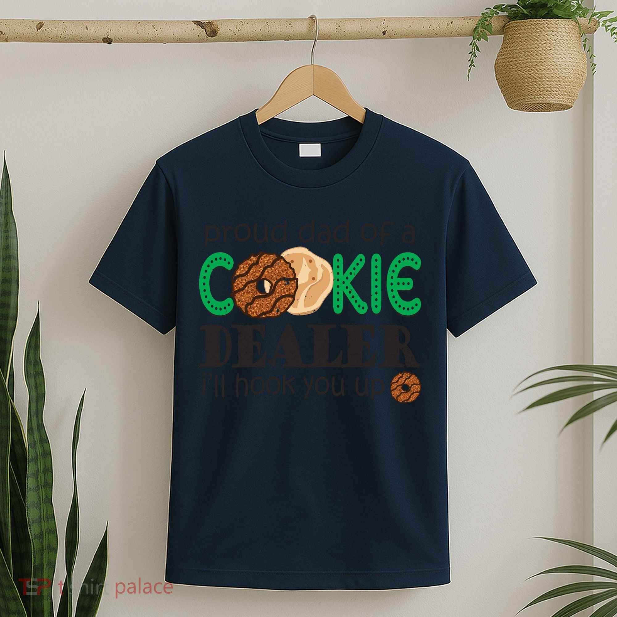 Scout Proud Dad Of A Cookie Dealer Girl Troop Leader Pullover Hoodie T-Shirt
