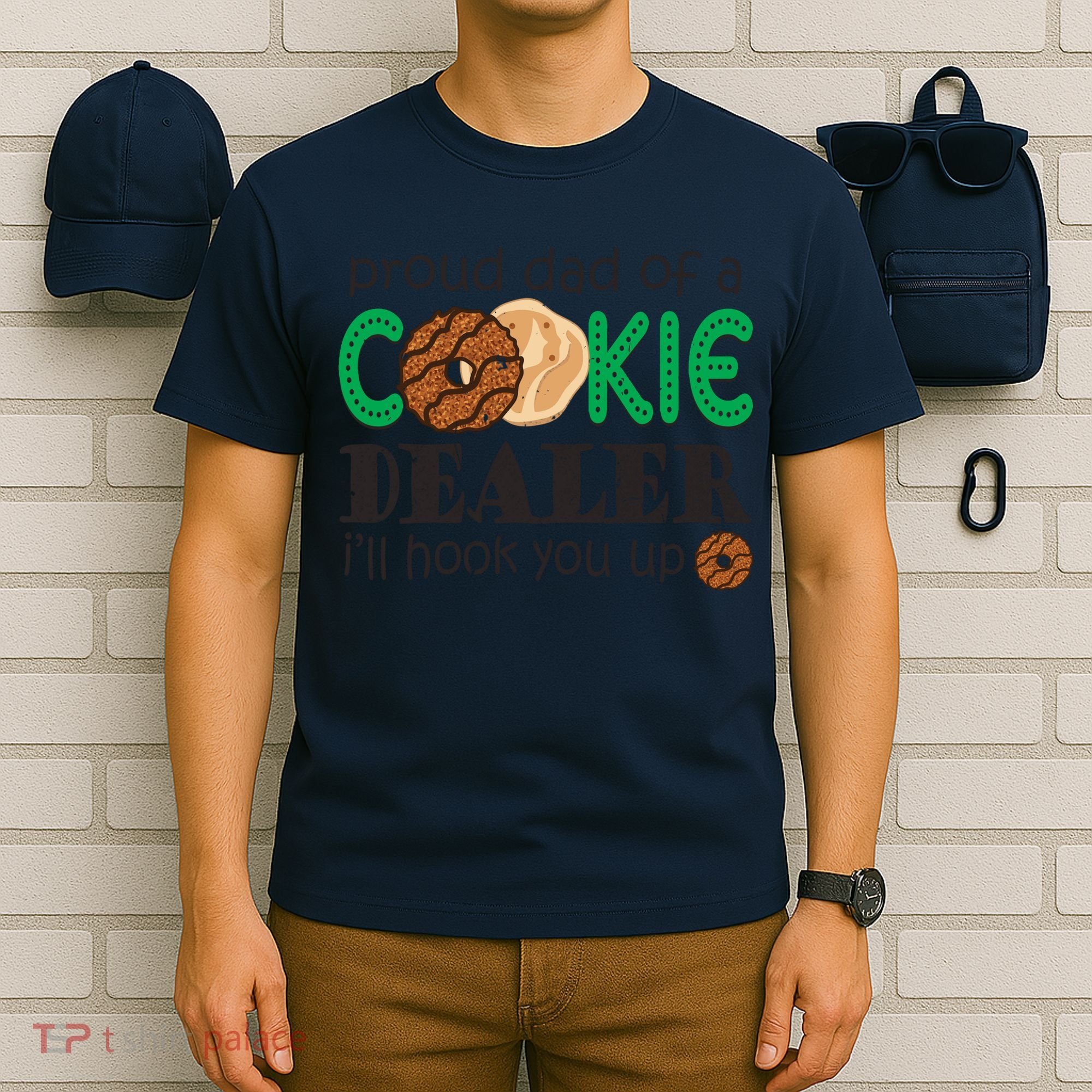 Scout Proud Dad Of A Cookie Dealer Girl Troop Leader Pullover Hoodie T-Shirt