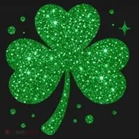 St Patrick's Day Glittery Shamrock Clover Bucket Hat thumb 4