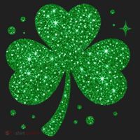 St Patrick's Day Glittery Shamrock Clover Beanie thumb 2