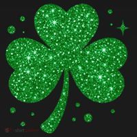 St Patrick's Day Glittery Shamrock Clover Polo thumb 3