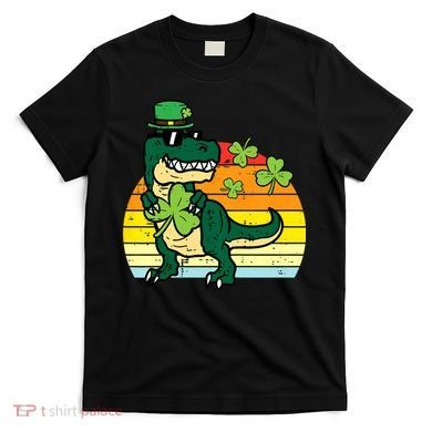 St Patricks Day Dino Saint Paddys Pattys Trex T-Shirt