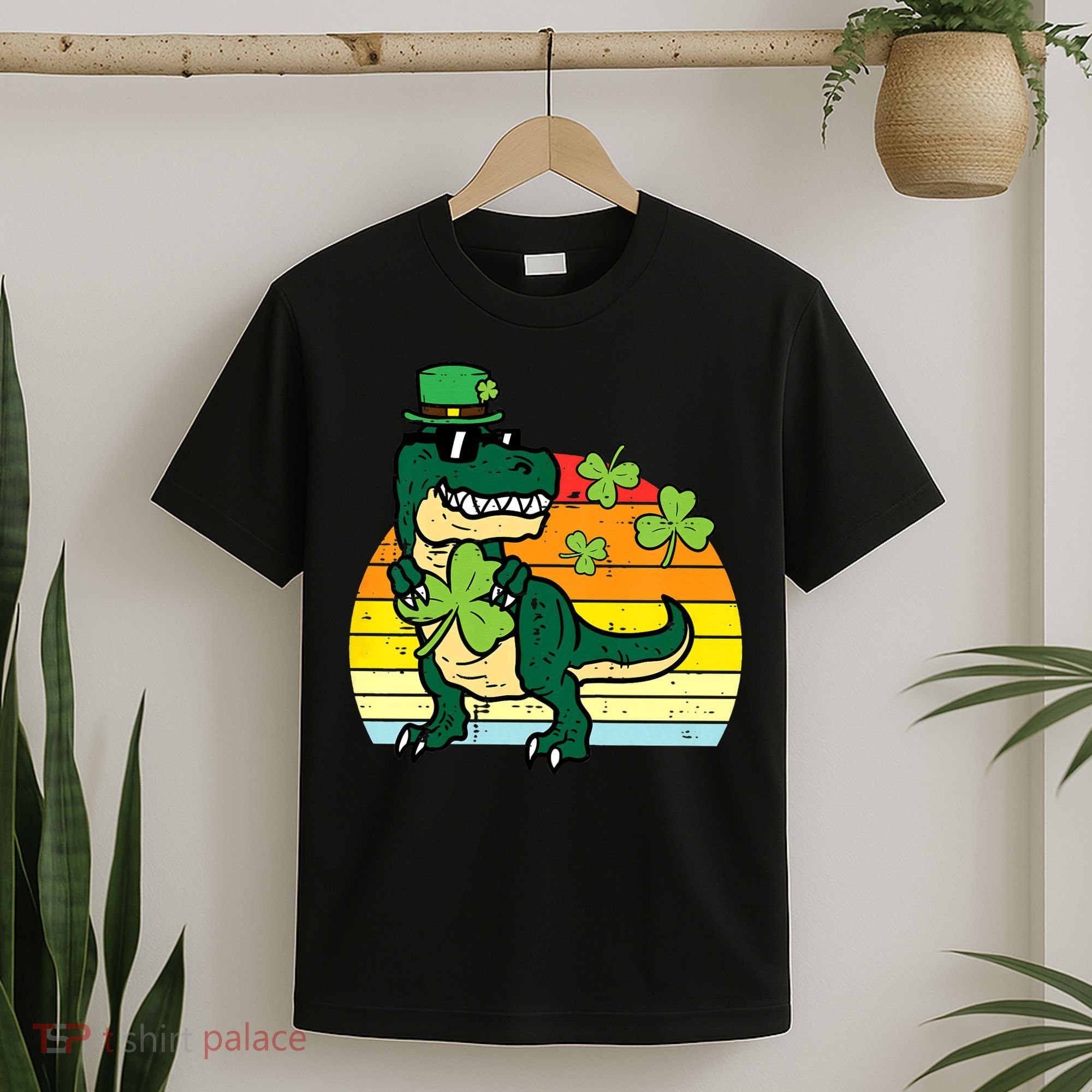 St Patricks Day Dino Saint Paddys Pattys Trex T-Shirt