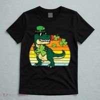 St Patricks Day Dino Saint Paddys Pattys Trex T-Shirt thumb 5