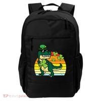 St Patricks Day Dino Saint Paddys Pattys Trex Backpack thumb 0