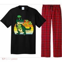 St Patricks Day Dino Saint Paddys Pattys Trex Pajama Set thumb 0