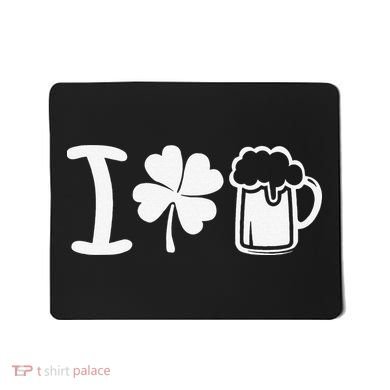 Saint Patrick's Day I Love Beer Mousepad