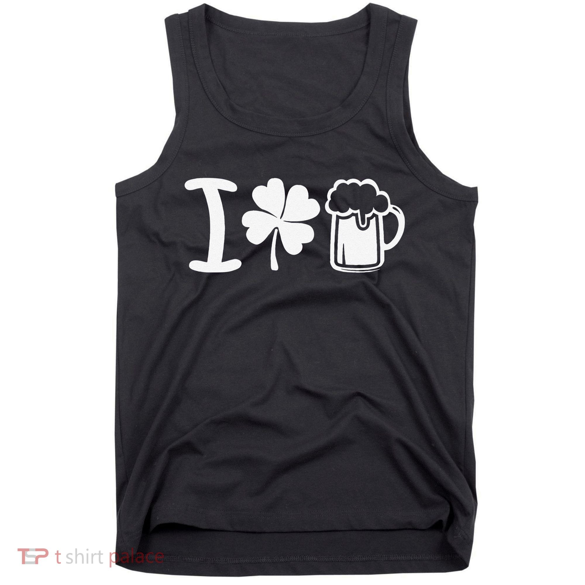 Saint Patrick's Day I Love Beer Tank Top