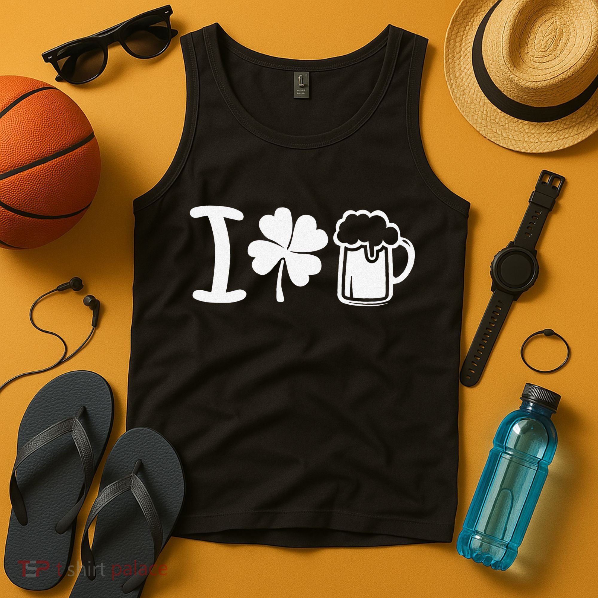 Saint Patrick's Day I Love Beer Tank Top