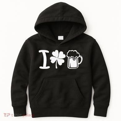 Saint Patrick's Day I Love Beer Kids Hoodie