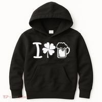 Saint Patrick's Day I Love Beer Kids Hoodie thumb 0
