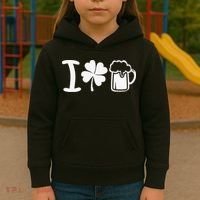 Saint Patrick's Day I Love Beer Kids Hoodie thumb 3