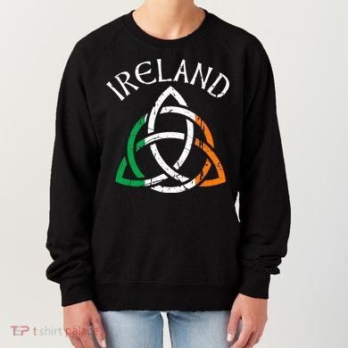 St Patricks Day for Adults Celtic Knot Ireland Women's Sweatshirt