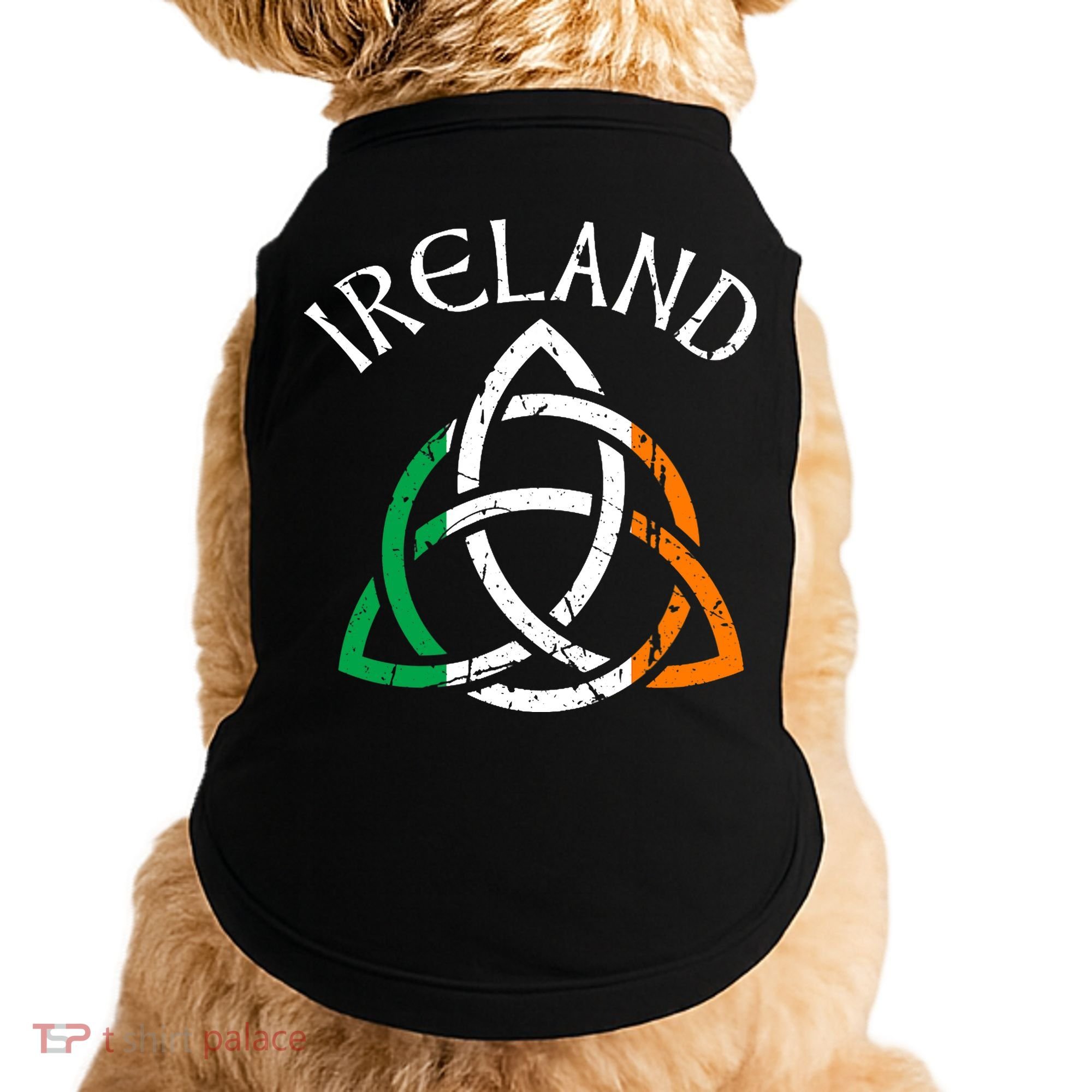 St Patricks Day for Adults Celtic Knot Ireland Doggie Tank
