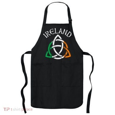 St Patricks Day for Adults Celtic Knot Ireland Apron