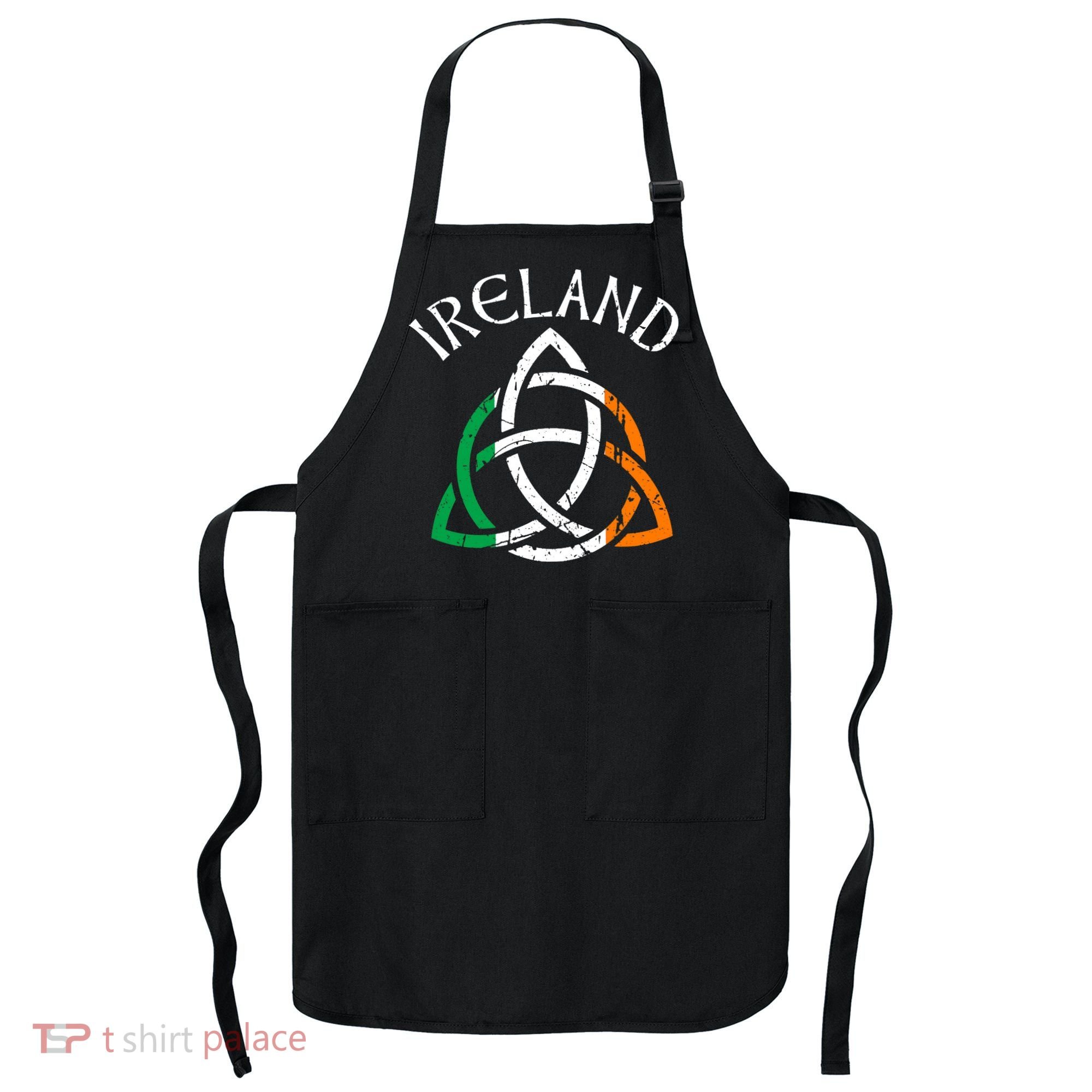 St Patricks Day for Adults Celtic Knot Ireland Apron
