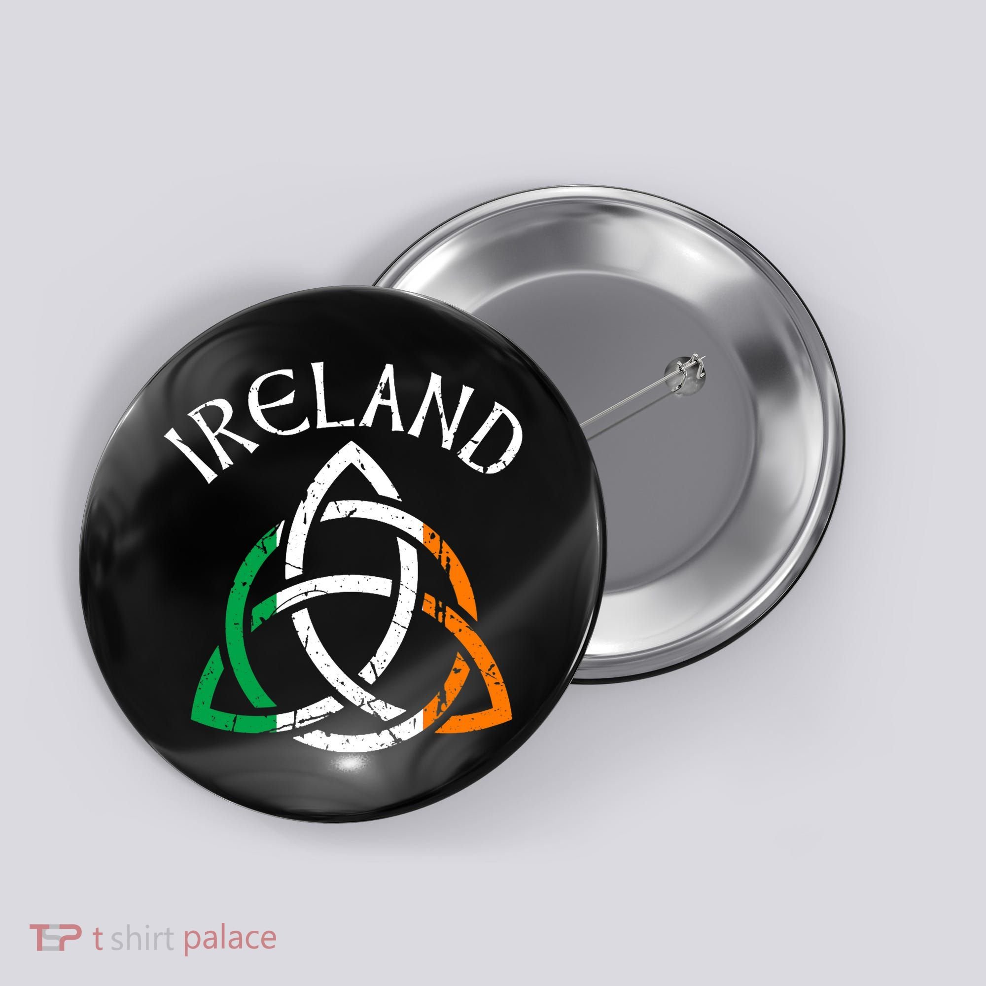 St Patricks Day for Adults Celtic Knot Ireland Button