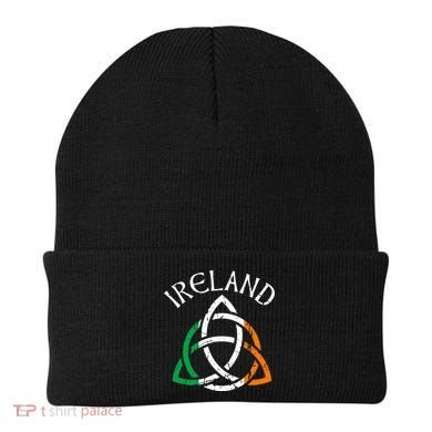 St Patricks Day for Adults Celtic Knot Ireland Beanie