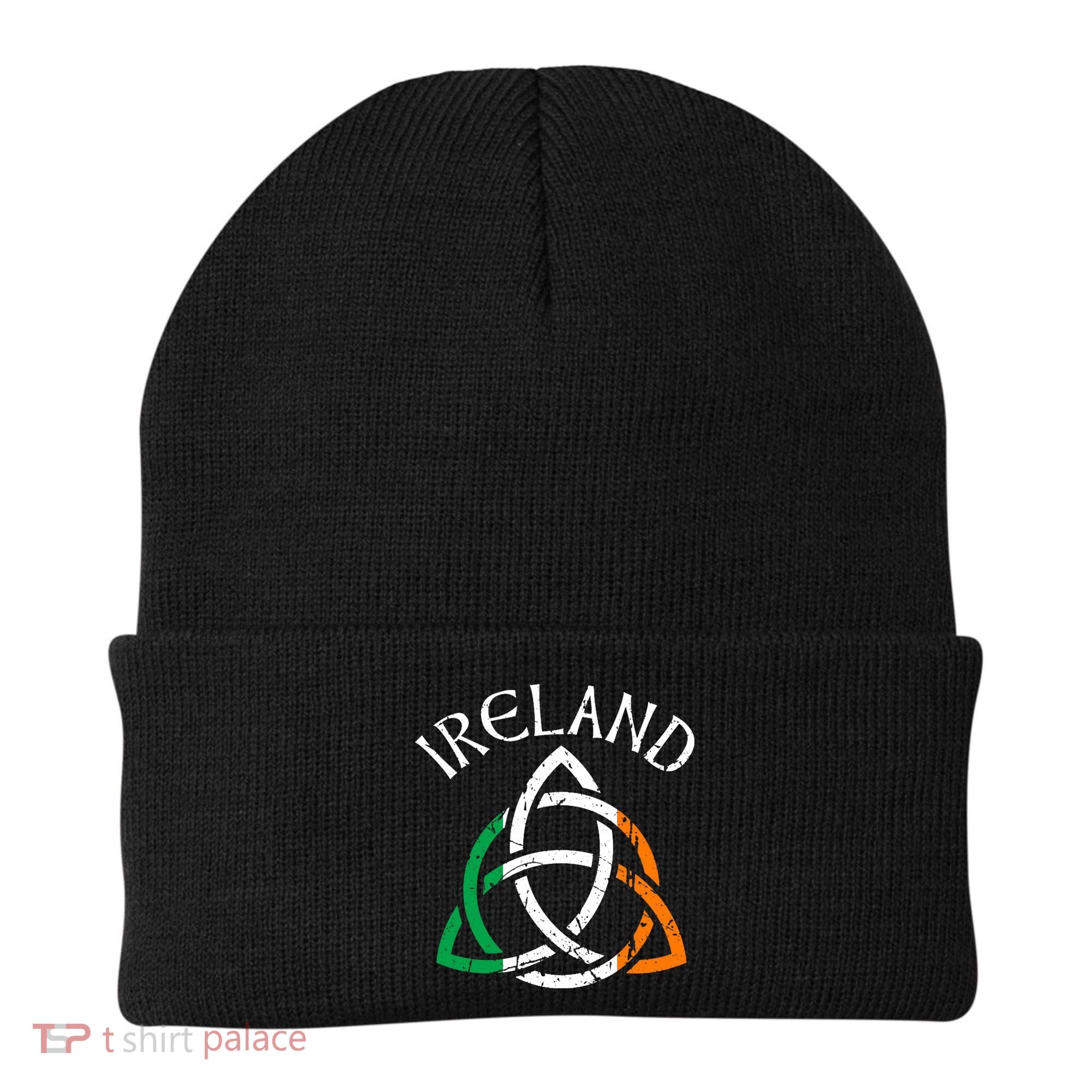 St Patricks Day for Adults Celtic Knot Ireland Beanie