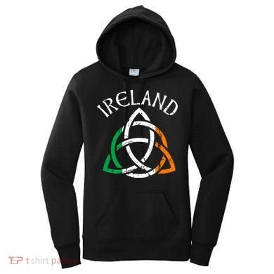 St Patricks Day for Adults Celtic Knot Ireland Women's Hoodie