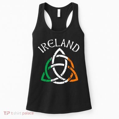 St Patricks Day for Adults Celtic Knot Ireland Women's Tank Top