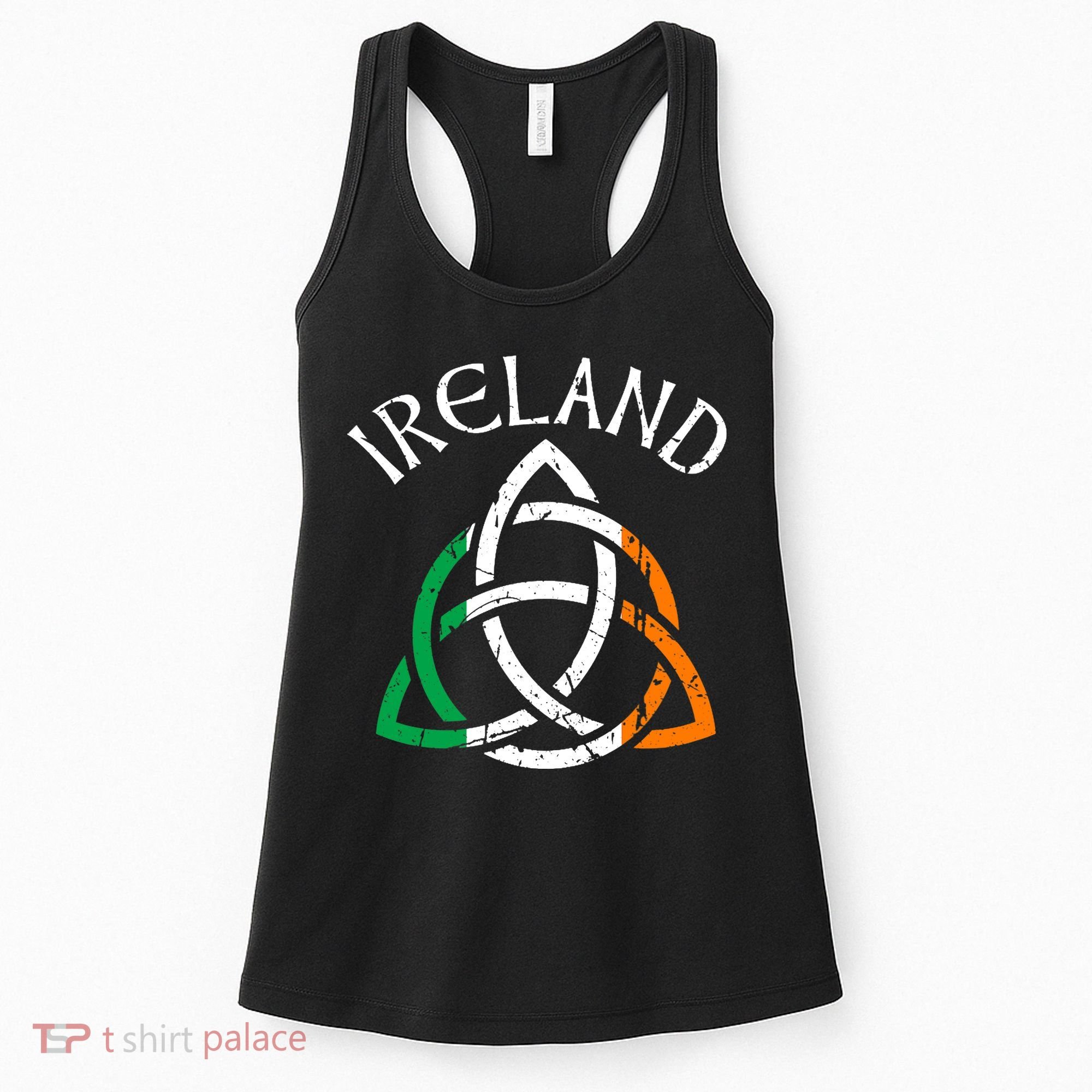 St Patricks Day for Adults Celtic Knot Ireland Women's Tank Top