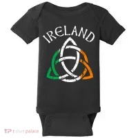 St Patricks Day for Adults Celtic Knot Ireland Baby Bodysuit thumb 0